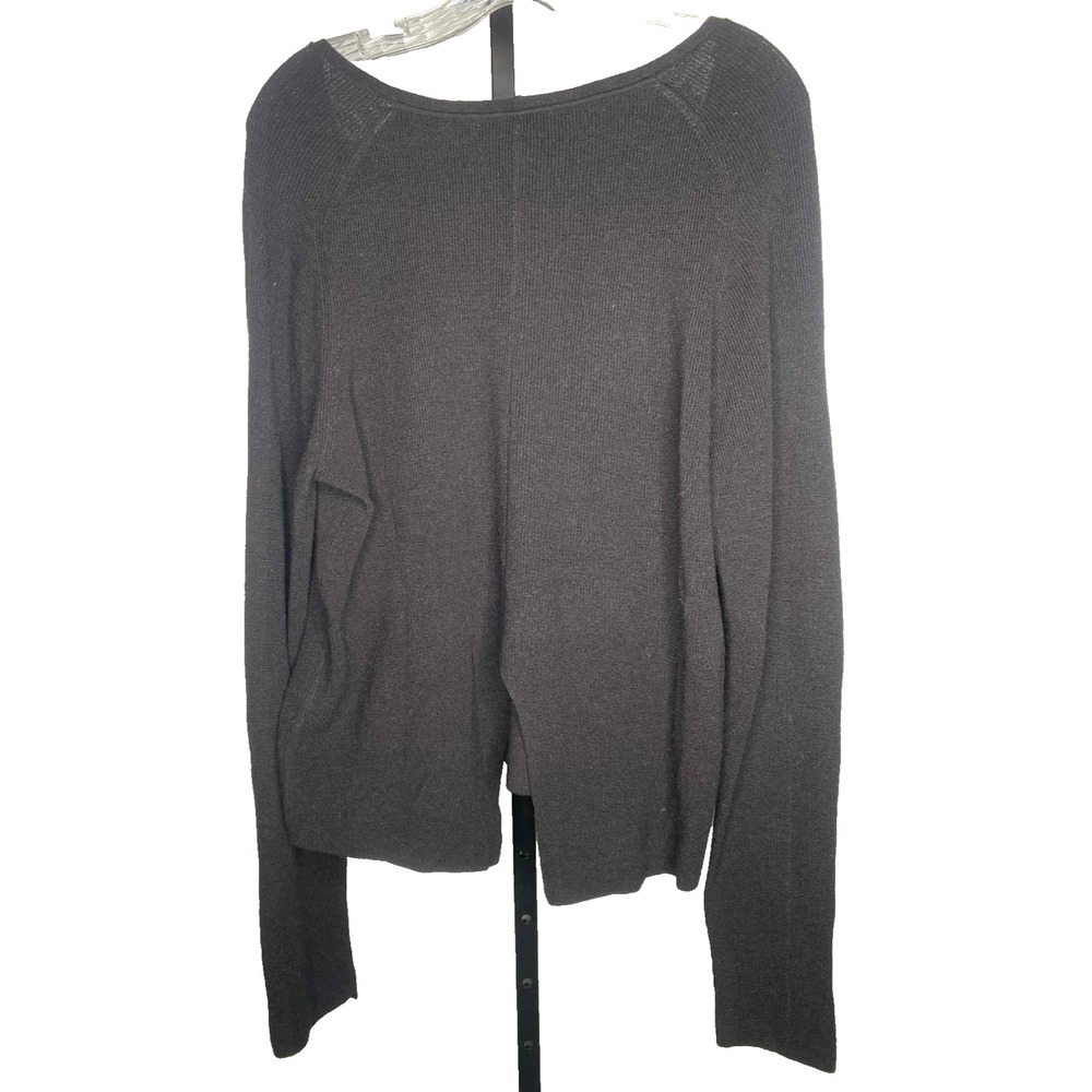 A.L.C Black sweater Merino Wool blend Long Sleeve Sweater Women's Size Large - Picture 6 of 9